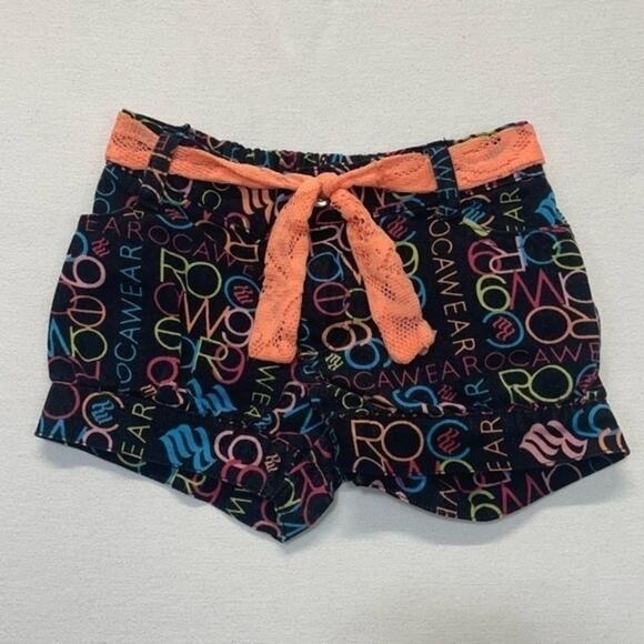 Rocawear Neon Printed Shorts Bloomers Size 12 Months Y2K - Picture 2 of 7